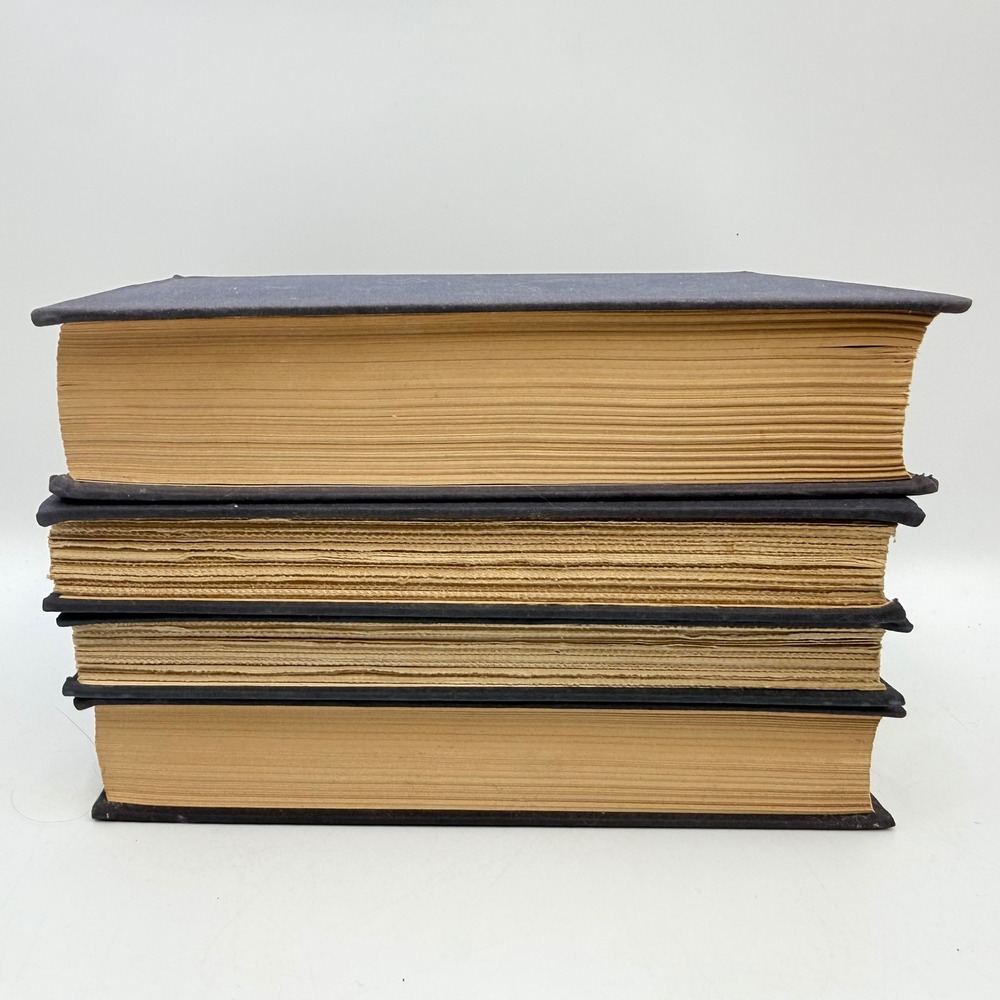Vintage Hardcover Book Set 4pc Gilt Spine Ellen Glasgow Charles Reade Purple - Picture 3 of 16